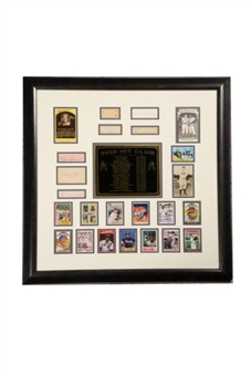 Baseball 3000 Hit Club Framed Display with Ty Cobb, Roberto Clemente and Honus Wagner